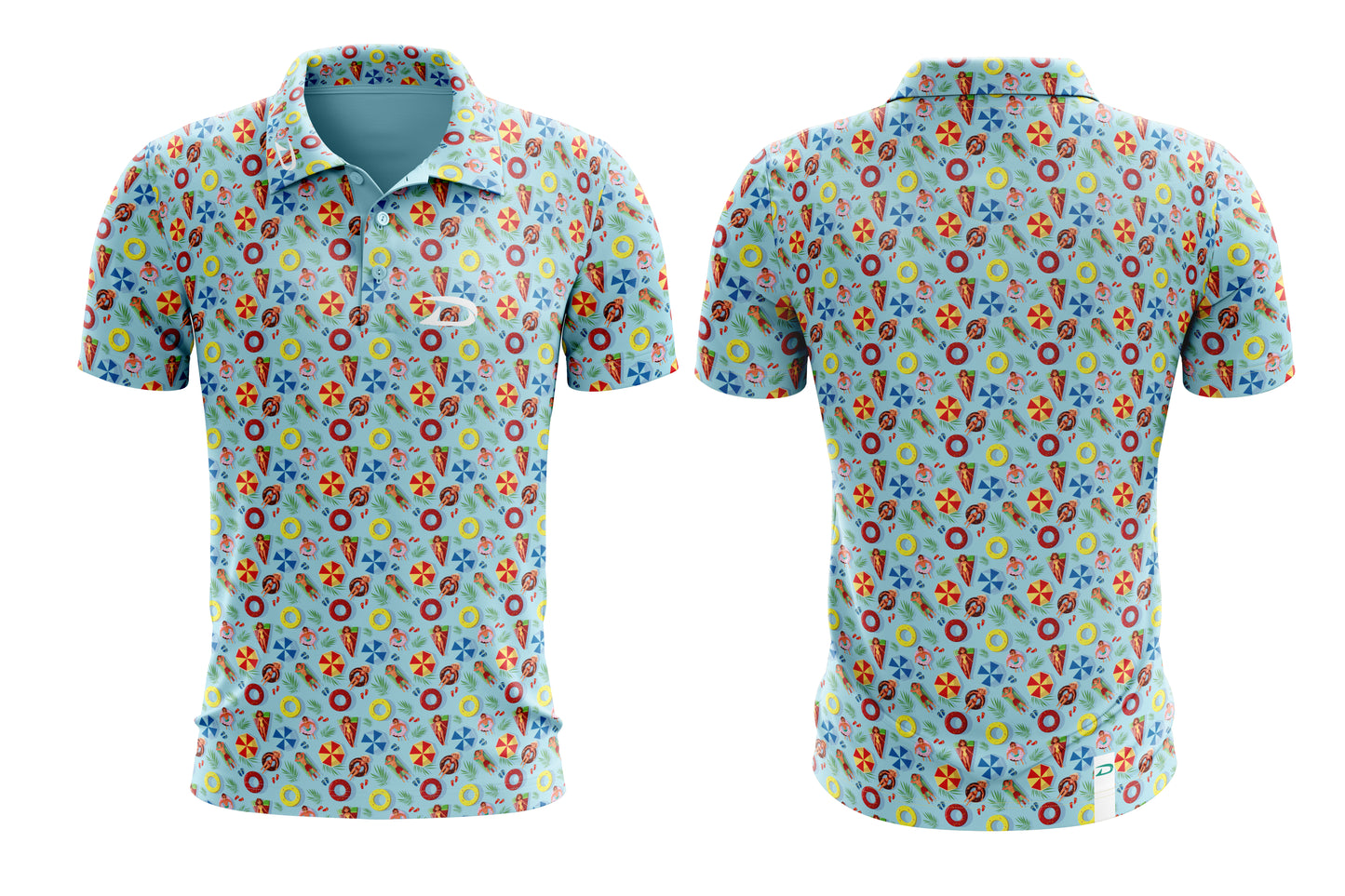 Driven funky golf shirt - summer